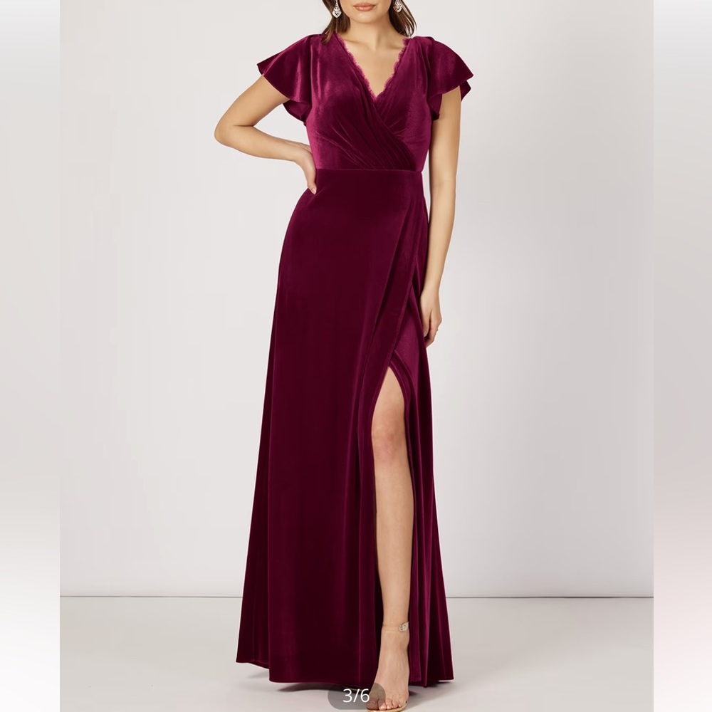 Azazie Bellamy Velvet dress